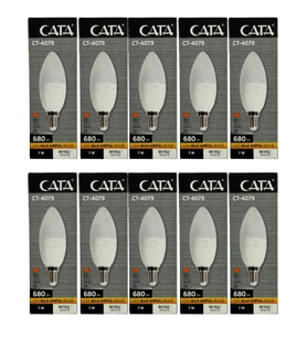 Cata CT-4079 7W 6400K (Beyaz Işık) E14 Duylu Led Buji Ampul (10 Adet)