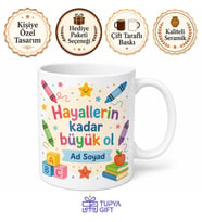 Anaokulu Hatıra Kupa Bardak Özel Baskılı Hediye Anaokulu Mezuniyet Kupası