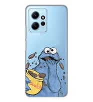 Redmi Note 12 4G Uyumlu Susam Sokağı Kurabiye Canavarı Desenli Şeffaf Telefon Kılıfı