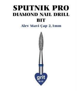 Elmas Alev Freze Mavi Çap 2,1mm
