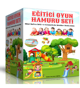 Eğitici Oyun Hamuru Seti (Mini Sofra Seti Hediyeli)