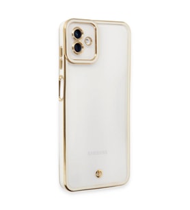 Samsung Galaxy A04 Kılıf Liva Lens Silikon - Beyaz