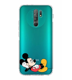 Xiaomi Redmi 9  Kamera Korumalı Kapak Mickey Mouse Tasarımlı Şeffaf  Kılıf