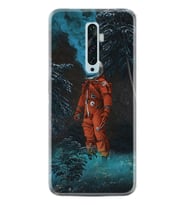 Oppo Reno 2Z 4 Lite 4 Pro 5 6 7 A31 Kılıf Desemli Silikon Astronot Smoke 1769