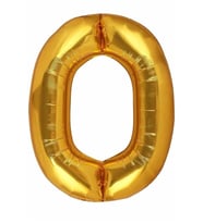 Harf Folyo Balon 80 Cm Gold O
