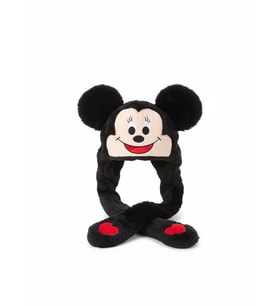 Adalinhome Atakids Işıklı ve Hareketli Kulaklı Peluş Şapka (Siyah)