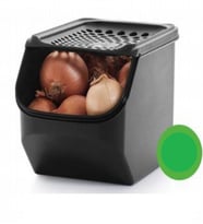 Tupperware Soğan Sarımsak Saklama Kabı 3L Siyah