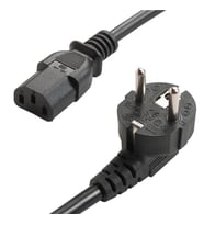 Powermaster PM-568 1.5 Metre PC Power Güç Kablosu 3X1mm² IEC-60320 C13 (Dişi) - Schuko/Tip F (Erkek) Fiş Uçlu