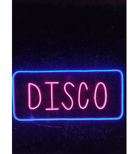 disco neon led tabela(60x30cm)