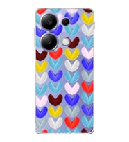 PrintiFy Xiaomi Redmi Note 13 Pro 4G ile Uyumlu Water Color 1  Kamera Korumalı Şeffaf  Kılıf