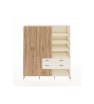 Kronos Dolap 14 Raflı 4 Çekmeceli 4 Kapaklı 220x59x243 Aytaşı-Çam/Aytaşı