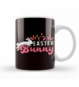 Happy Easter Bunny Rabbit Eggs Hunting Spring Egg Hunter Kupa Bardak Porselen