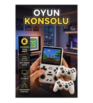 HDMI Kablosuz Oyun Konsolu 10.000 Oyun Dahili Bataryalı Taşınabilir Eğlence Sistemi