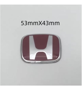Honda Civic Uyumlu KIRMIZI Renk Direksiyon Logosu Boy 5,5 cm Genişlik 4,5 cm