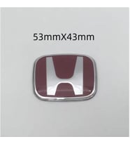 Honda Civic Uyumlu KIRMIZI Renk Direksiyon Logosu Boy 5,5 cm Genişlik 4,5 cm