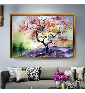 Altın Çerçeveli dekoratif tablo a1121 (Gold)