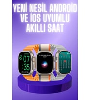 Akıllı Saat Çok Fonksiyonlu Unısex Sosyal Medya Girişli Bluetooth Bağlantılı
