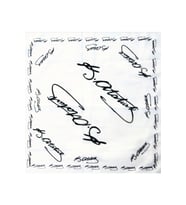 Atatürk Imza Fular Bandana Beyaz