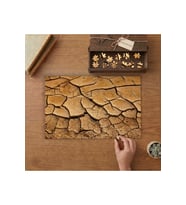Kuru Toprak- Çatlak Toprak Tasarımı 240 parça Ahşap Puzzle Ahşap Kutuda MP00507