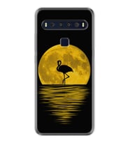 TCL 10L 10 Plus 10SE 20E 20SE 30SE L7 Kılıf Desemli Silikon Ay ve Flamingo 1775