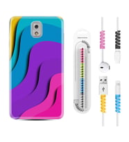 Samsung Note 3 4 5 8 9 20 Ultra 10 Lite Kılıf Kablo Koruma Spiral Silikon Renk Cümbüşü 1631