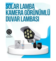 Mey İthalat® Kablosuz, Güneş Paneliyle Şarj Olan Dış Mekan Lambası – 8-10 Saat Aydınlatma Süresi