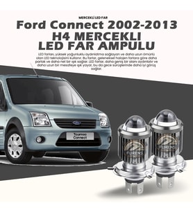 Ford Connect Için Uyumlu Şimşek Etkili Mercek Led Xenon Çift Renk