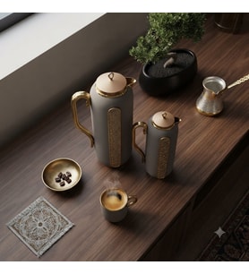 TERMOS LUX 2Lİ - kahverengi mat