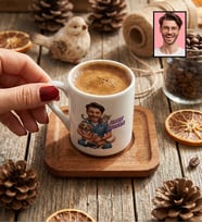Kişiye Özel Karikatürlü Veteriner Hekim Türk Kahvesi Fincanı Tıp Bayramı Hediyesi