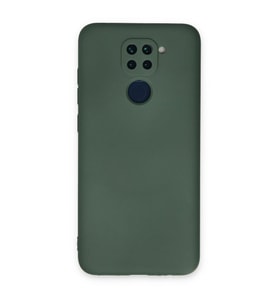 Xiaomi Redmi Note 9 Kılıf Nano İçi Kadife Silikon - Koyu Yeşil