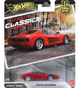 Hot Wheels Premium - Ferrari Testarossa - Red (1/64) Modern Classics 2/5 - JKF00