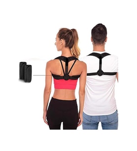 Unisex Siyah Manyetik Dik Durmak İçin Ortopedik Kamburluk Önleyici Korse