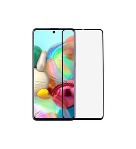 A71 Uyumlu Siyah Seramik Nano Ekran Koruyucu Tam Kaplayan Kırılmaz Esnek Cam