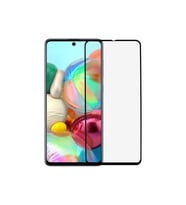 A71 Uyumlu Siyah Seramik Nano Ekran Koruyucu Tam Kaplayan Kırılmaz Esnek Cam