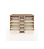 Kronos Dolap 14 Raflı 2 Çekmeceli  220x59x163 Çam-Aytaşı