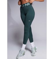 Nike Pro Sculpt Dri Fit High Rise Full Length Leggings Kadın Yüksek Bel Antrenman Tayt Koyu Yeşil