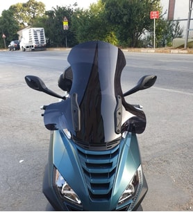 MOTOCAM Peugeot Metropolis SW 400 Ön Cam 2021-2026 Model 68cm Siyah Renkli 4mm
