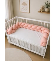 Baby Clime 250 cm Örgü Beşik Koruyucu 3 Kenar Örgü Korumalık - Bebek Beşiği Koruyucu