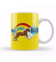 Sarcasm Funny Vintage Horse Saying Covid Hi Omicron Virus 2022 Kupa Bardak Porselen