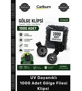 1000 Adet Gölge Filesi Klipsi Sera Filesi Sabitleme Klipsi Güneşlik Örtü Klipsi Yerli Üretim