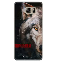 Samsung S7 Edge S20 Fe Plus Ultra S21 S22 Kılıf Desenli Silikon Wolf Eyes 1758