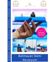 #BatmazGemi Batmaz Gemi Devrilmez Sıvı Yoğunluklu Şık Masaüstü Doğum Günü Hediye Sevgiliye Akvaryum