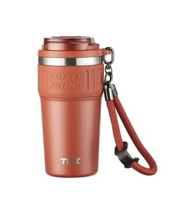 VAGONLİFE  T2023 TKK PİPETLİ ASKILI ÇELİK TERMOS MUG 630 ML KIRMIZI