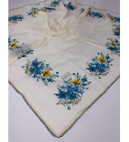 Eripek Oyalı Organik Pamuklu Yazma 0606131 (Krem)