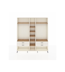 Arges Dolap 10 Raflı 4 Çekmeceli 2 Askılı 220x30x243 Aytaşı-Çam/Aytaşı