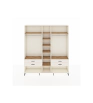 Arges Dolap 10 Raflı 4 Çekmeceli 2 Askılı 220x30x243 Aytaşı-Çam/Aytaşı