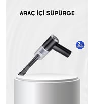 Kablosuz El Süpürgesi – Araç İçi Temizlik İçin 5500PA Güçlü Emiş, USB Şarjlı