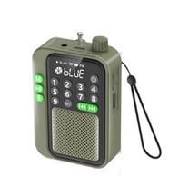 Ultratekno C9 Bluetooth Şarjlı Radyo USB & TF Kart Okuyucu Deprem Çantasına Uygun FM Radyo (Haki)