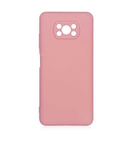 Xiaomi Poco X3 Kılıf Orj Lansman Serisi Pürüzsüz Esnek Kadife İç Kısım (Açık Pembe)