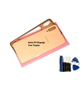 Tkgz Samsung Galaxy A70 A 705 kasa Arka Pil Kapağı GOLD